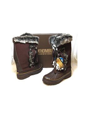 KHOMBU Arctic Winter Snow Boot Dark Brown